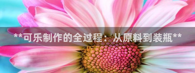 彩神v8是一个什么平台：**可乐制作的全过程：从原料到装瓶**