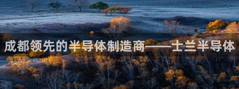 彩神v大众娱乐：成都领先的半导体制造商——士兰半导体