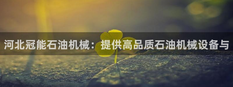 大发彩神官网下载：河北冠能石油机械：提供高品质石油机械设备与