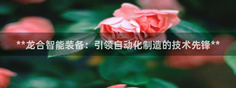 彩神8是正规平台吗：**龙合智能装备：引领自动化制造的技术先锋**