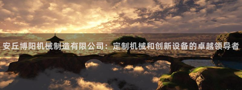 彩神VII购彩中心：安丘博阳机械制造有限公司：定制机械和创新设备的卓越领导者