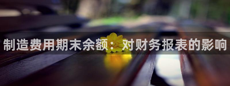 彩神是什么平台：制造费用期末余额：对财务报表的影响
