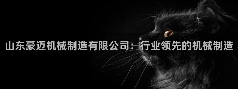 彩神是正规平台吗知乎：山东豪迈机械制造有限公司：行业领先的机械制造