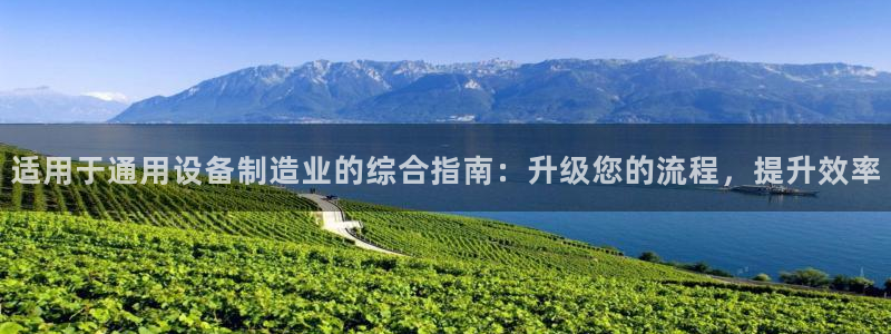 彩神ix是真的吗：适用于通用设备制造业的综合指南：升级您的流程，提升效率