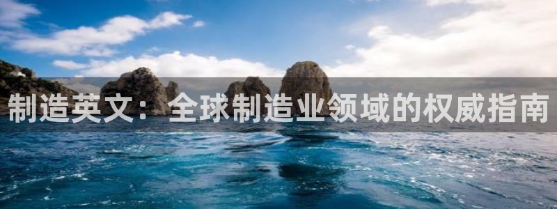 彩神v网赌软件下载：制造英文：全球制造业领域的权威指南