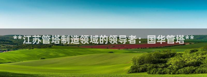 彩神v8手机客户端怎么下载：**江苏管塔制造领域的领导者：国
