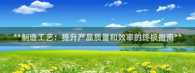 彩神ix是真的吗：**制造工艺：提升产品质量和效率的终极指南**