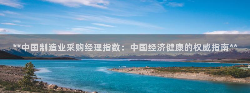 彩神赢钱了吗：**中国制造业采购经理指数：中国经济健康的权威