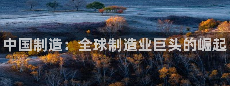 彩神8软件下载：中国制造：全球制造业巨头的崛起