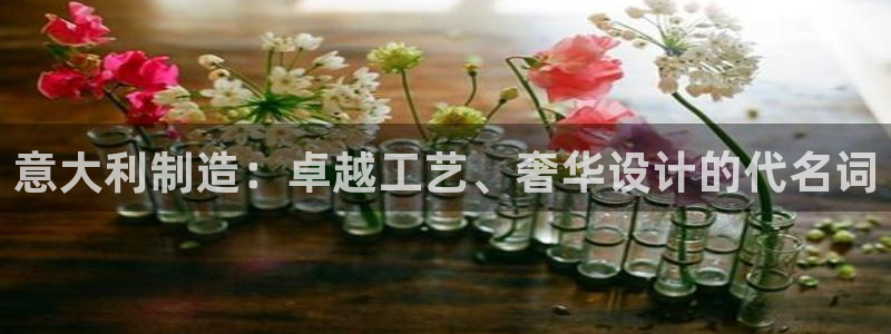 彩神vii官网大赢家：意大利制造：卓越工艺、奢华设计的代名词