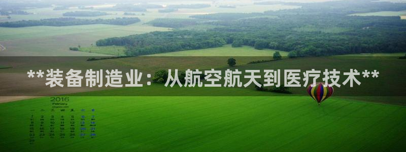 彩神网官网登录：**装备制造业：从航空航天到医疗技术**