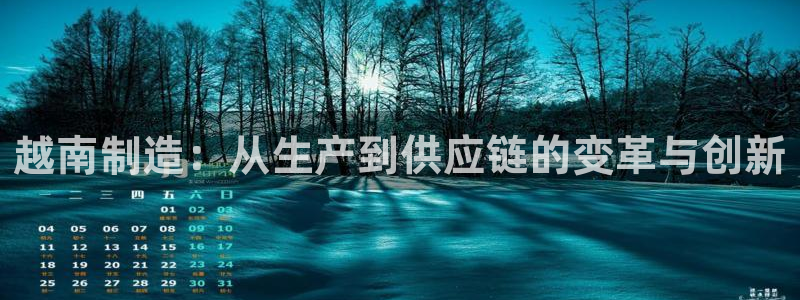 彩神8app官方下载：越南制造：从生产到供应链的变革与创新