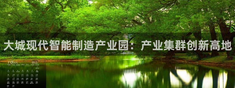 彩神官方网站登录是多少：大城现代智能制造产业园：产业集群创新高地