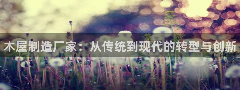 彩神赢钱了吗：木屋制造厂家：从传统到现代的转型与创新