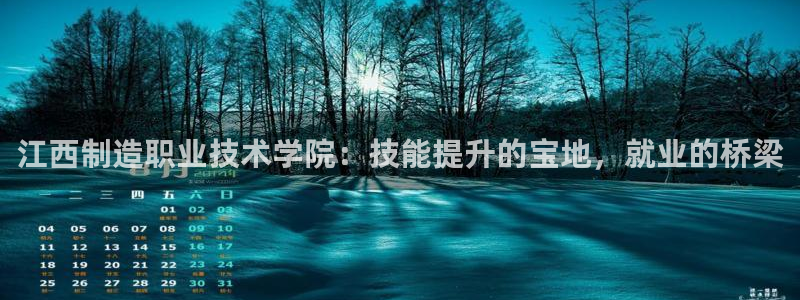 彩神Vll：江西制造职业技术学院：技能提升的宝地，就业的桥梁